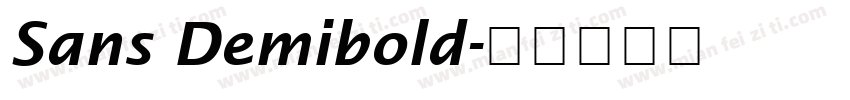 Sans Demibold字体转换